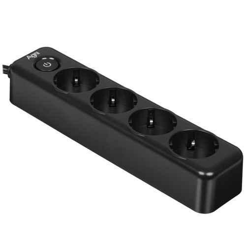 Купить Сетевой фильтр AGNI TP-FD4E черный  9289255. Характеристики, отзывы и цены в Донецке