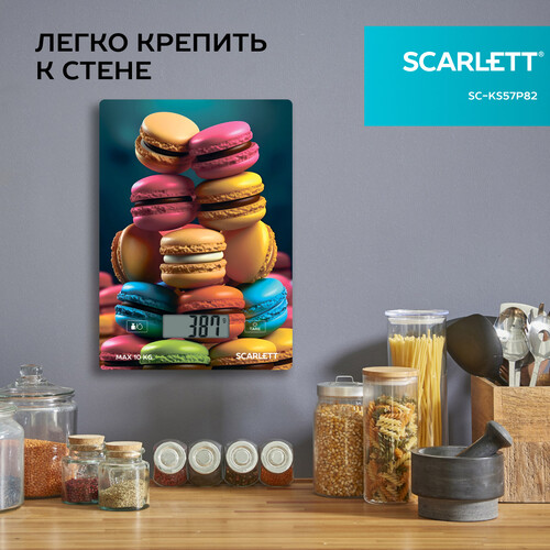 Купить Кухонные весы Scarlett SC-KS57P82 разноцветный  9201014. Характеристики, отзывы и цены в Донецке