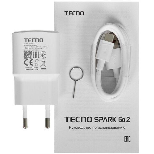 Купить 6.67" Смартфон Tecno SPARK GO 2 64 ГБ серый  5633270. Характеристики, отзывы и цены в Донецке