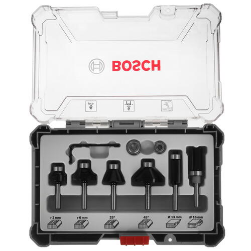 Купить Набор фрез Bosch 2607017468 6 шт  5331528. Характеристики, отзывы и цены в Донецке