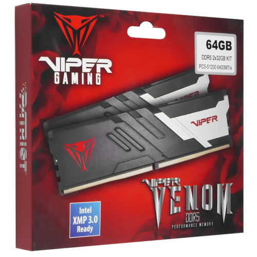 Купить Оперативная память Patriot Viper Venom [PVV564G640C32K] 64 ГБ  5449931. Характеристики, отзывы и цены в Донецке