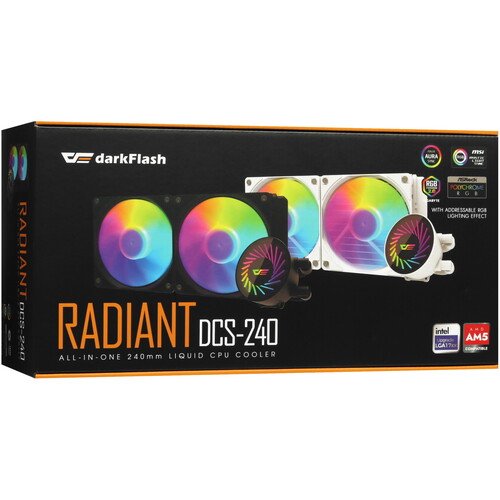Купить Система охлаждения DarkFlash Radiant DCS 240  белая  5435801. Характеристики, отзывы и цены в Донецке