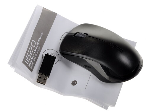 Купить Мышь беспроводная RAPOO 1620  черный  0156697. Характеристики, отзывы и цены в Донецке