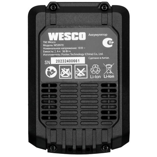 Купить Аккумулятор Wesco WS9970 1ForAll 18V  5410941. Характеристики, отзывы и цены в Донецке