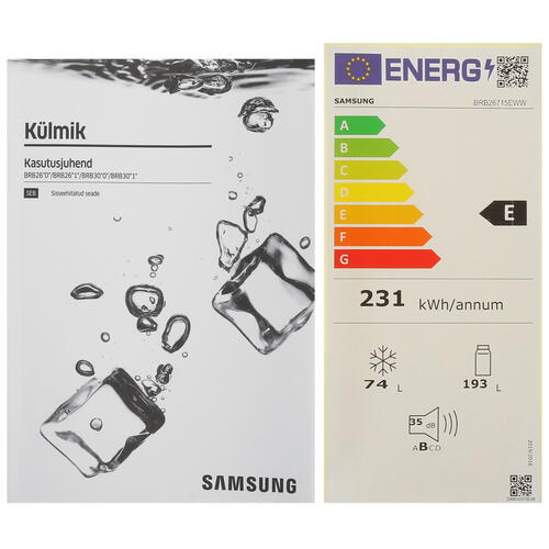 Купить Встраиваемый холодильник Samsung BRB26715EWW/EF  9105681. Характеристики, отзывы и цены в Донецке