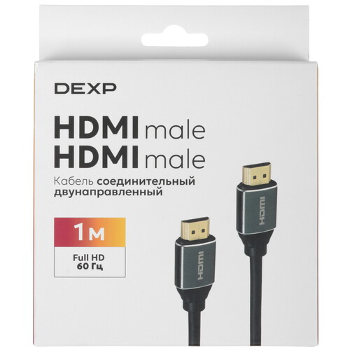 Купить Кабель  DEXP HDMI - HDMI, 1 м  5453838. Характеристики, отзывы и цены в Донецке