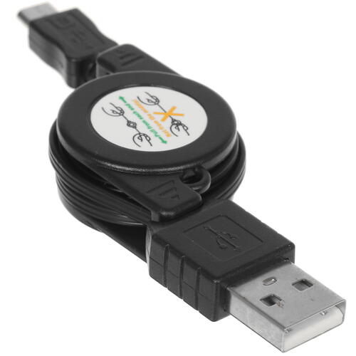 Купить Кабель автосмотка FinePower micro USB - USB 2.0 Type-A черный 0.75 м  4707536. Характеристики, отзывы и цены в Донецке