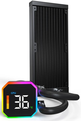 Купить Система охлаждения Montech HyperFlow Digital 240 черная  5633179. Характеристики, отзывы и цены в Донецке