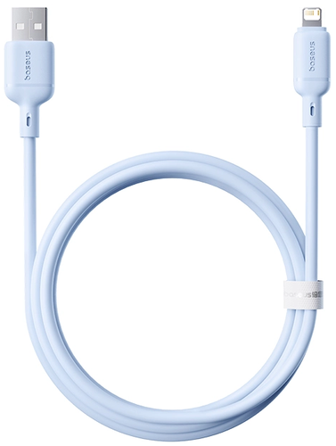 Купить Кабель круглый Baseus Lightning 8-pin - USB 2.0 Type-A голубой 1 м  5627431. Характеристики, отзывы и цены в Донецке
