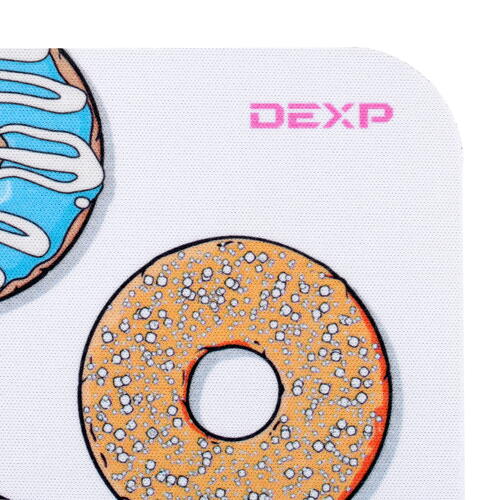 Купить Коврик DEXP OM-XS Donuts  разноцветный  1359740. Характеристики, отзывы и цены в Донецке