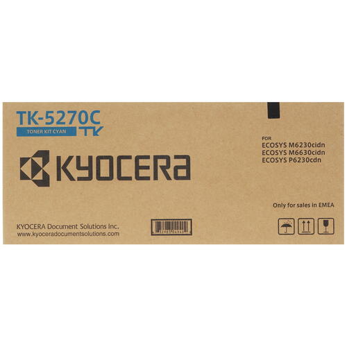 Купить Картридж лазерный Kyocera TK-5270C голубой, с чипом  1311477. Характеристики, отзывы и цены в Донецке