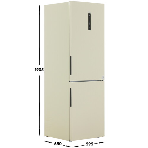 Купить Холодильник с морозильником   Haier C2F636CCRGU1 бежевый  5463891. Характеристики, отзывы и цены в Донецке
