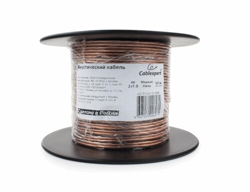 Купить Кабель акустический Cablexpert CC-TC2x0.5-100M  9172601. Характеристики, отзывы и цены в Донецке