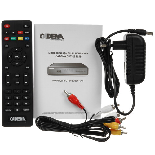 Купить Приставка для цифрового ТВ Cadena CDT-2351SB черный  9093562. Характеристики, отзывы и цены в Донецке