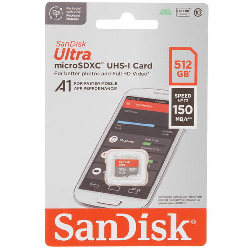 Купить Карта памяти SanDisk Ultra microSDXC 512 ГБ [SDSQUAC-512G-GN6MN]  5456341. Характеристики, отзывы и цены в Донецке