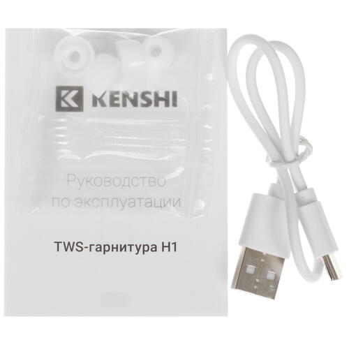 Купить Наушники TWS Kenshi H1 белый  5417122. Характеристики, отзывы и цены в Донецке