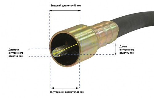 Купить Вал привода с вибронаконечником Калибр ВП- 0.5/4  1263430. Характеристики, отзывы и цены в Донецке