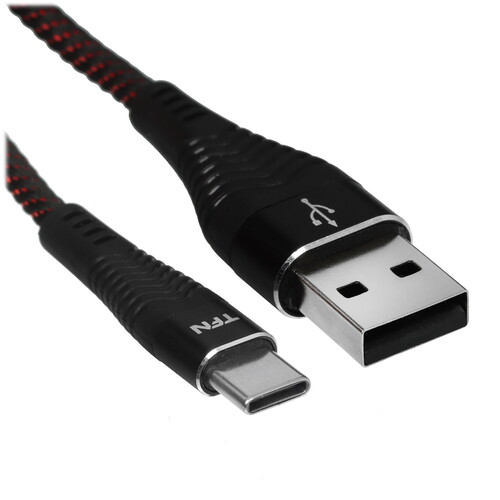 Купить Кабель круглый TFN USB Type-C - USB 2.0 Type-A черный 2 м  5616520. Характеристики, отзывы и цены в Донецке