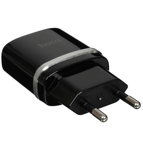 Купить Сетевое зарядное устройство Hoco C12 Smart черный  9037650. Характеристики, отзывы и цены в Донецке