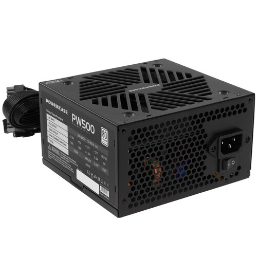 Купить Блок питания PowerCase PW500 [PS-500W-DC] черный  9168456. Характеристики, отзывы и цены в Донецке