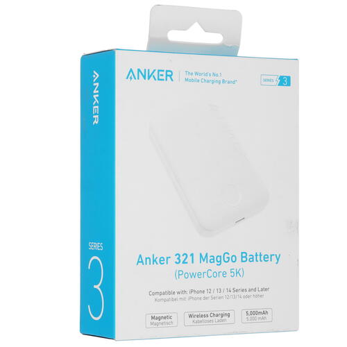 Купить Портативный аккумулятор Anker 321 MagGo белый  5451740. Характеристики, отзывы и цены в Донецке