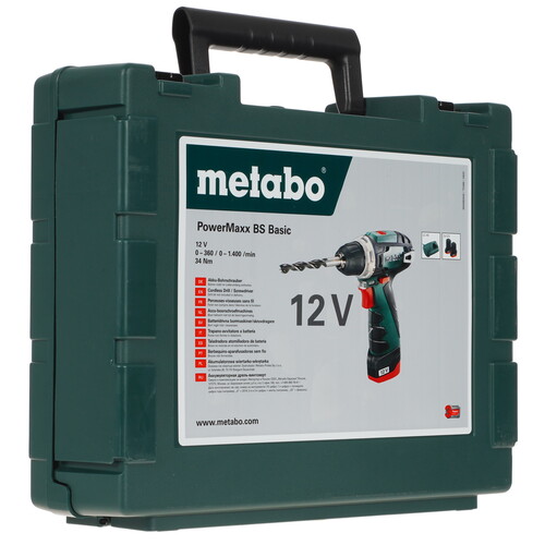 Купить Дрель-шуруповерт Metabo PowerMaxx BS Basic 12V  1099216. Характеристики, отзывы и цены в Донецке