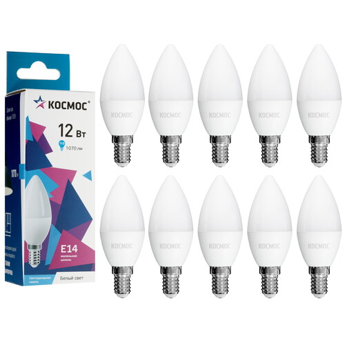 Купить Комплект светодиодных ламп Космос LED12wCNE1445_10  5612199. Характеристики, отзывы и цены в Донецке