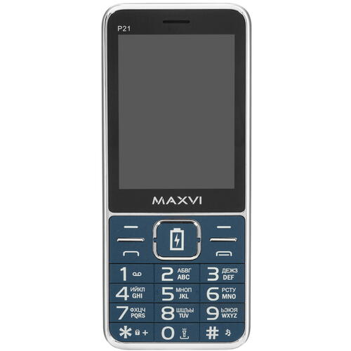 Купить Сотовый телефон Maxvi P21 синий/серебристый  9931076. Характеристики, отзывы и цены в Донецке