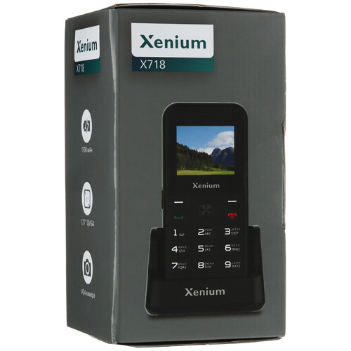 Купить Сотовый телефон Xenium X718 черный  9284574. Характеристики, отзывы и цены в Донецке