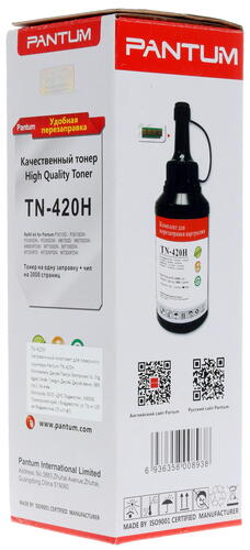 Купить Тонер Pantum TN-420H + чип черный  1131057. Характеристики, отзывы и цены в Донецке