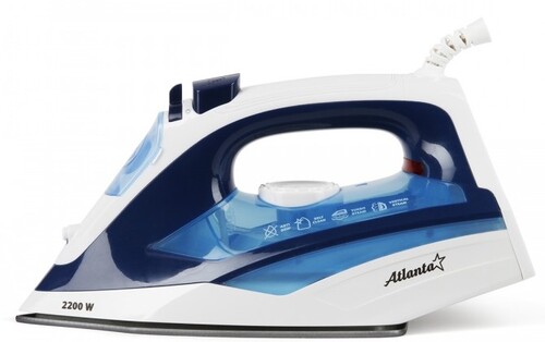 Купить Утюг Atlanta ATH-5546 синий  9028383. Характеристики, отзывы и цены в Донецке