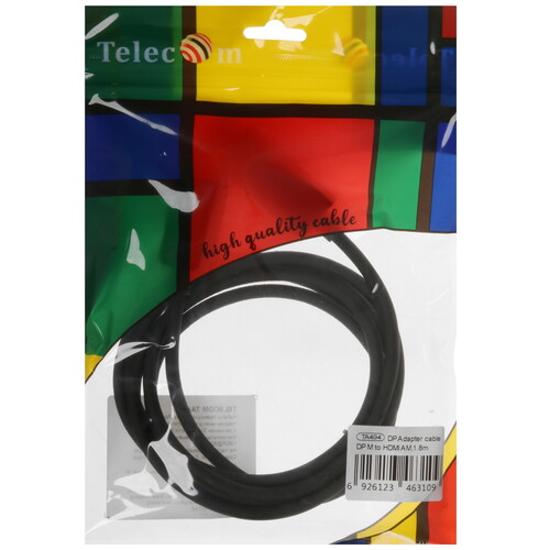 Купить Кабель однонаправленный Telecom DisplayPort - HDMI, 1.8 м  5471620. Характеристики, отзывы и цены в Донецке