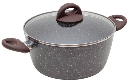 Купить Кастрюля MoulinVilla Brownstone BSP-24-I 3.9 л 24 см коричневый  9198469. Характеристики, отзывы и цены в Донецке