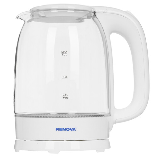 Купить Электрочайник Renova KT17G-03W белый  9207211. Характеристики, отзывы и цены в Донецке