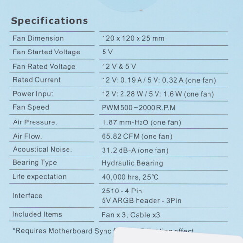 Купить Комплект реверсных вентиляторов Thermaltake CT120 EX Reverse ARGB Sync Hydrangea Blue  5462170. Характеристики, отзывы и цены в Донецке