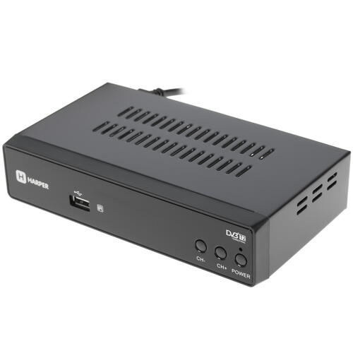 Купить Приставка для цифрового ТВ Harper HDT2-5010 черный  8107458. Характеристики, отзывы и цены в Донецке