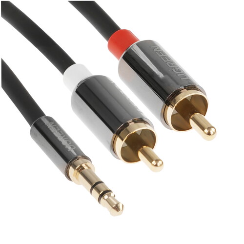 Купить Кабель   Ugreen jack 3.5 мм - 2RCA черный  9147632. Характеристики, отзывы и цены в Донецке