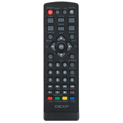 Купить Приставка для цифрового ТВ DEXP HD 7734P черный  5494233. Характеристики, отзывы и цены в Донецке
