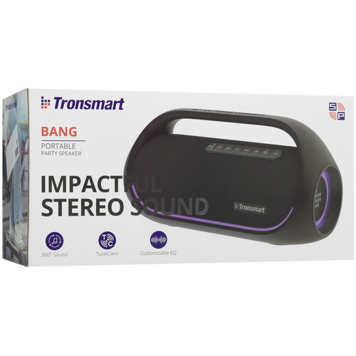 Купить Портативная колонка Tronsmart Bang 60W, черный  9912893. Характеристики, отзывы и цены в Донецке