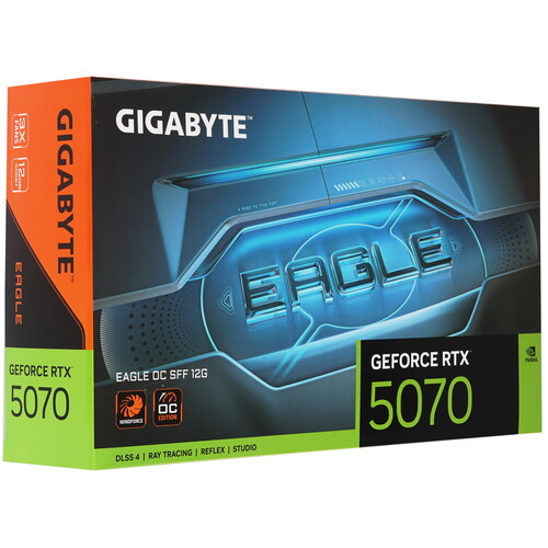 Купить Видеокарта GIGABYTE GeForce RTX 5070 EAGLE OC SFF  5613398. Характеристики, отзывы и цены в Донецке