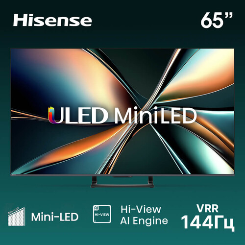 Купить 65" (164 см) Телевизор Hisense 65U7Q черный  5625139. Характеристики, отзывы и цены в Донецке