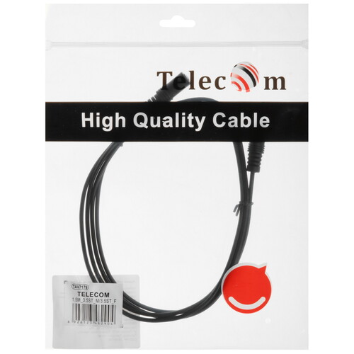 Купить Кабель   Telecom 3.5 mm jack - 3.5 mm jack черный  5471374. Характеристики, отзывы и цены в Донецке
