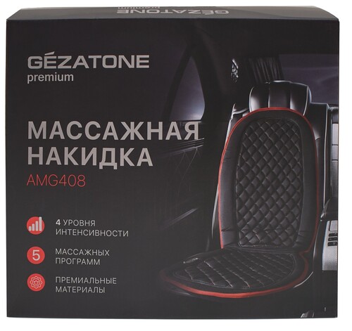 Купить Массажная накидка Gezatone AMG408 красный, черный  9306096. Характеристики, отзывы и цены в Донецке