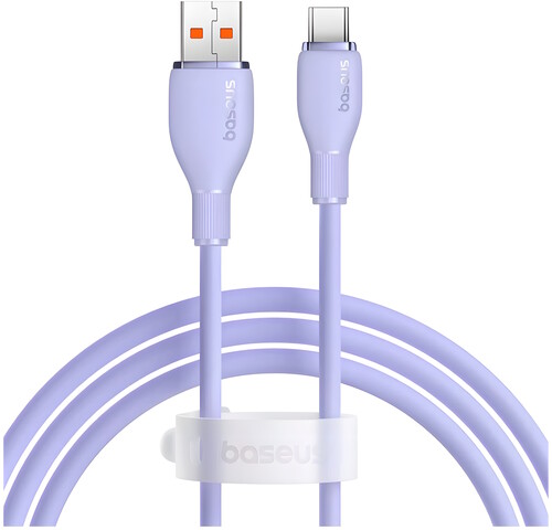 Купить Кабель круглый Baseus USB Type-C - USB 2.0 Type-A фиолетовый 1.2 м  5627453. Характеристики, отзывы и цены в Донецке