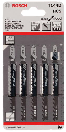 Купить Пилки для лобзика Bosch T144D HCS  7951744. Характеристики, отзывы и цены в Донецке