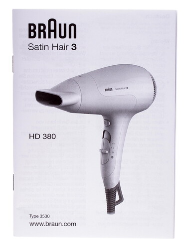 Купить Фен Braun HD 380 белый  1023349. Характеристики, отзывы и цены в Донецке