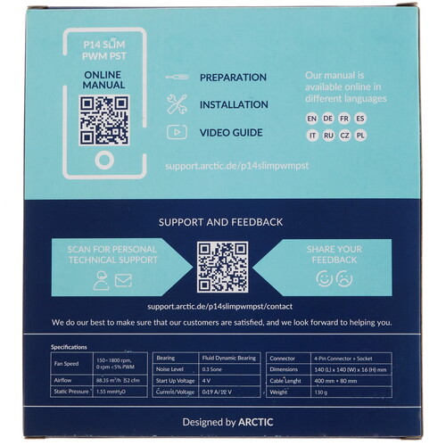Купить Вентилятор Arctic Cooling P14 SLIM PWM PST  5416807. Характеристики, отзывы и цены в Донецке