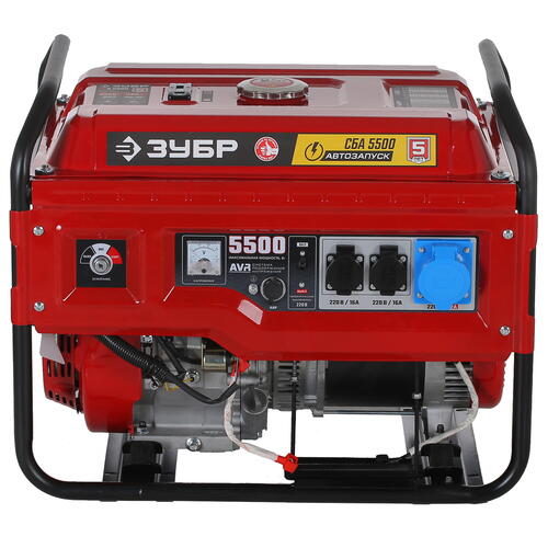 Купить Электрогенератор   бензиновый Зубр СБА-5500  5307665. Характеристики, отзывы и цены в Донецке