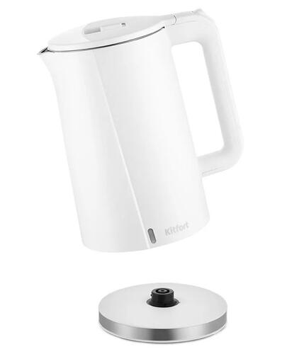 Купить Электрочайник Kitfort КТ-6612-2 белый  9038324. Характеристики, отзывы и цены в Донецке