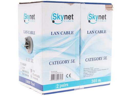 Купить Витая пара SkyNet CSL-FTP-2-CU  1095793. Характеристики, отзывы и цены в Донецке